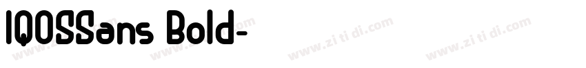 IQOSSans Bold字体转换 IQOSSans Bold字体转换